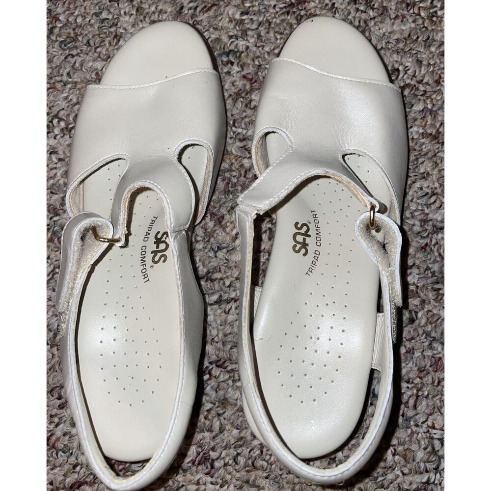 SAS Tripad Comfort Sandals Shoes Womens Size 7 Gray Slingback Block Heel NEW